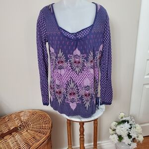 Edc Organic Cotton Boho Tee Fits LARGE 37-39 BUST